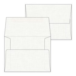 A2 White Linen Envelopes